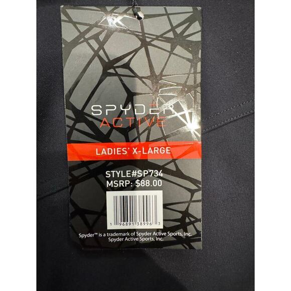 Spyder Active Women's XL Black Wide Leg Zip Pocket High Waist Yoga Pants NWT - Picture 3 of 6